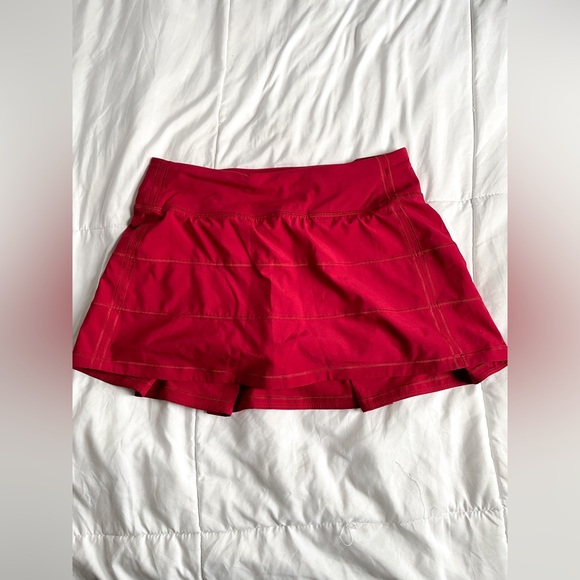LULULEMON PACE RIVAL SKIRT SCARLET RED - Picture 4 of 4